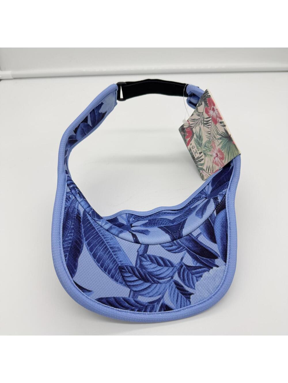 Tommy Bahama Visor Cap Tropical Print adjustable OSFA Golf Summer Vacation NEW - Picture 2 of 6